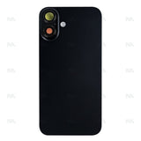 Vitre Arrière avec NFC Grand Trou Compatible pour Apple iPhone 16 Plus - Noir