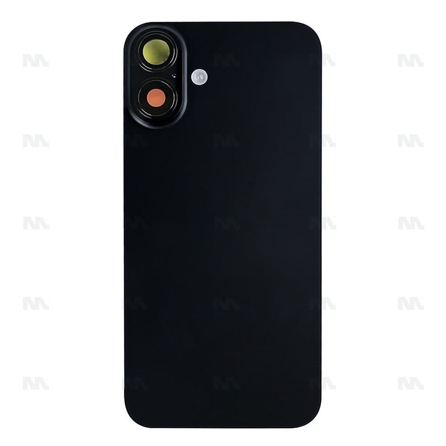 Vitre Arrière avec NFC Grand Trou Compatible pour Apple iPhone 16 Plus - Noir
