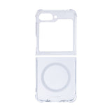 Étui anti-éclatement Rixus avec MagSafe pour Samsung Galaxy Z Flip6 transparent