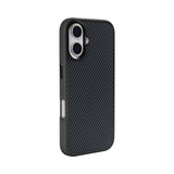 Coque de protection Mag Carbon avec MagSafe pour Apple iPhone 16 – Titanium Black
