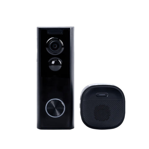 Sonnette Vidéo WiFi 2K J10 - Noir