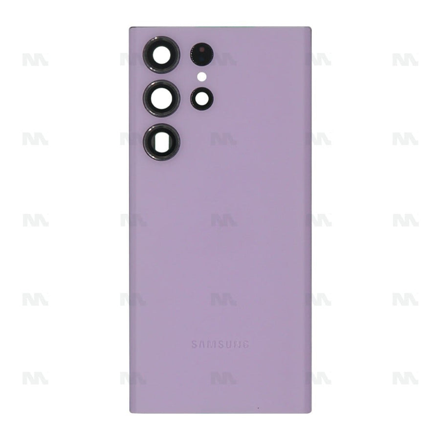 Vitre arrière pour Samsung Galaxy S23 Ultra S918B avec objectif – Lavender – Original