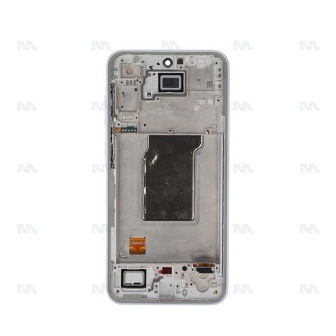 Chassis + Ecran Officiel Service Pack + Vitre pour Samsung Galaxy A35 A356B Iceblue
