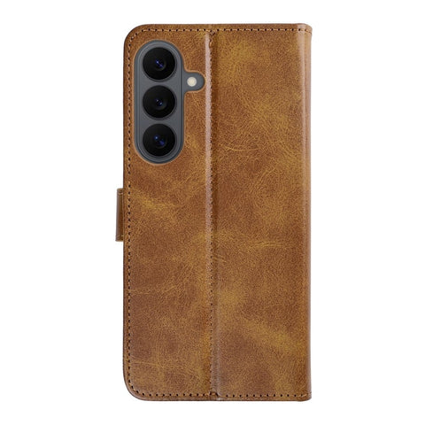 Étui Portefeuille Rixus pour Samsung Galaxy S26 FE - Marron Clair