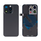 Vitre arrière avec NFC (Grand contour caméra) Compatible pour Apple iPhone 15 Pro - Titane Noir