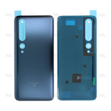 Vitre arrière pour Xiaomi Mi 10 5G sans objectif, gris crépusculaire, OEM