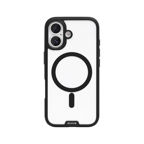Coque Rixus Crystal Amber pour Apple iPhone 16 - Noir