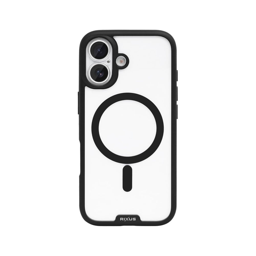 Coque Rixus Crystal Amber pour Apple iPhone 16 - Noir