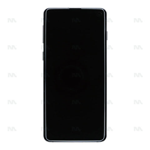 Chassis + Ecran Officiel Service Pack + Vitre pour Samsung Galaxy S10 G973F - Prism Black