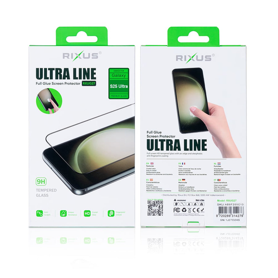 Verre trempé Rixus Clear HD Ultra Line pour Samsung Galaxy S25 Ultra