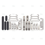 Ensemble de boutons latéraux noir titane compatible pour Apple iPhone 16 Pro et 16 Pro Max (4 pièces)