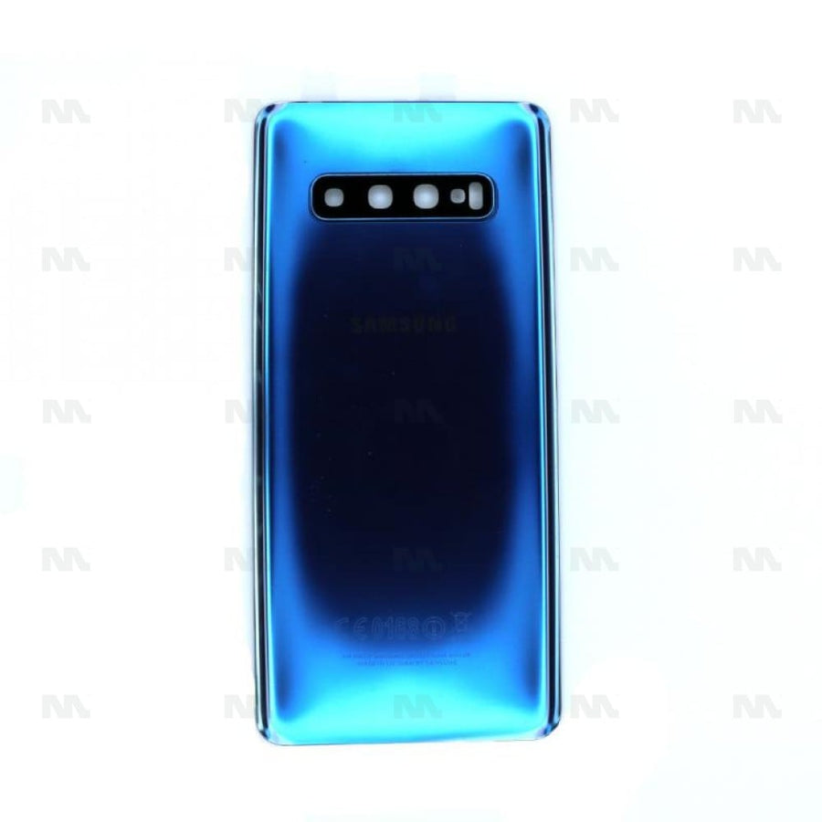 Vitre arrière pour Samsung Galaxy S10 Plus G975F avec prisme bleu OEM