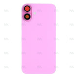Vitre Arrière avec NFC Grand Trou Compatible pour Apple iPhone 16 Plus - Rose