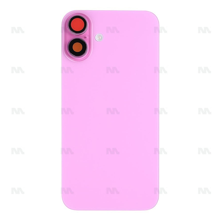 Vitre Arrière avec NFC Grand Trou Compatible pour Apple iPhone 16 Plus - Rose