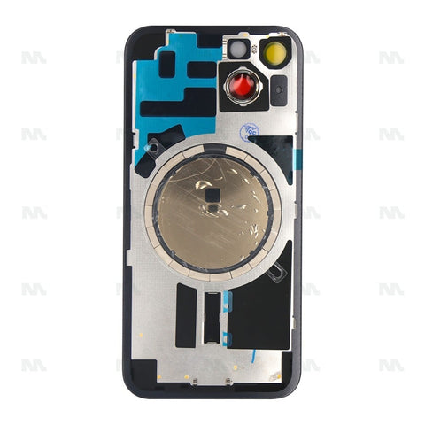 Vitre arrière sans NFC pour Apple iPhone 14, bloc complet de caméra agrandi Midnight Compatible