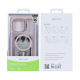 Étui Rixus Classic 03 avec MagSafe pour Apple iPhone 16 Pro Max rose clair