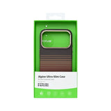 Coque Ultra-Fine Rixus Alpine Compatible MagSafe RXA130 Pour Apple iPhone 17 Pro Max, 18 Pro Max Rayé Marron