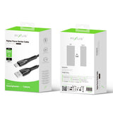 Câble de recharge Rixus RXUC38AC USB-A vers USB-C tressé en nylon 2 m noir