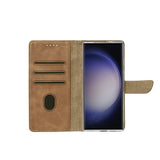 Bibliothèque Rixus pour Samsung Galaxy S25 Ultra Marron clair