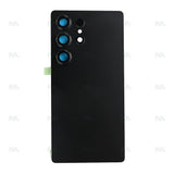 Vitre arrière pour Samsung Galaxy S25 Ultra S938B avec objectif, noir titane, OEM