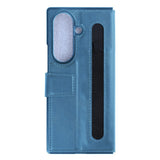 Étui portefeuille Rixus avec porte-stylo pour Samsung Galaxy Z Fold 7 bleu sierra