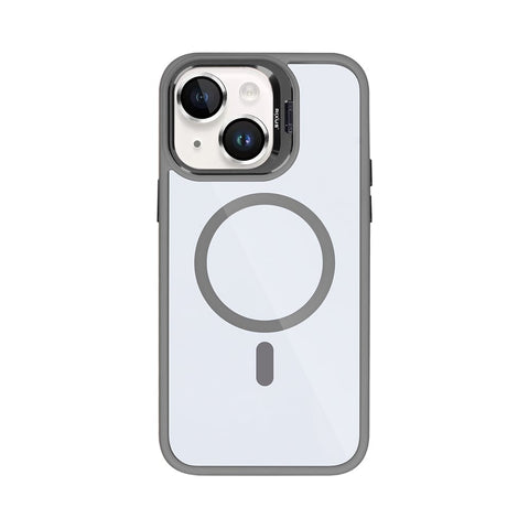 Étui Rixus Classic 03 avec MagSafe pour Apple iPhone 15 Gris titane
