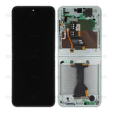 Chassis + Ecran Officiel Service Pack + Vitre pour Samsung Galaxy Z Flip6 F741B - Menthe