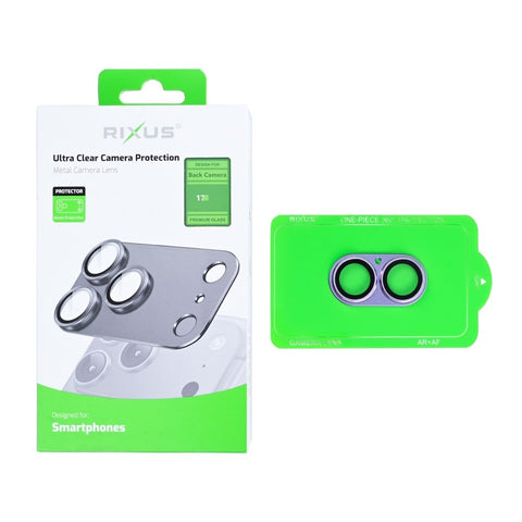Protection ultra transparente pour appareil photo Rixus pour Apple iPhone 17 Lavande