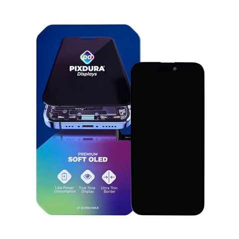 Ecran Soft-OLED PIXDURA (Run Diagnostics) (120Hz) pour Apple iPhone 15 Pro Max