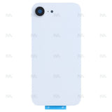 Vitre Arrière sans NFC, cadre de caméra agrandi – Compatible avec Apple iPhone 16e – Blanc