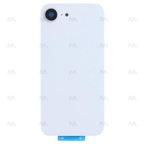 Vitre Arrière sans NFC, cadre de caméra agrandi – Compatible avec Apple iPhone 16e – Blanc