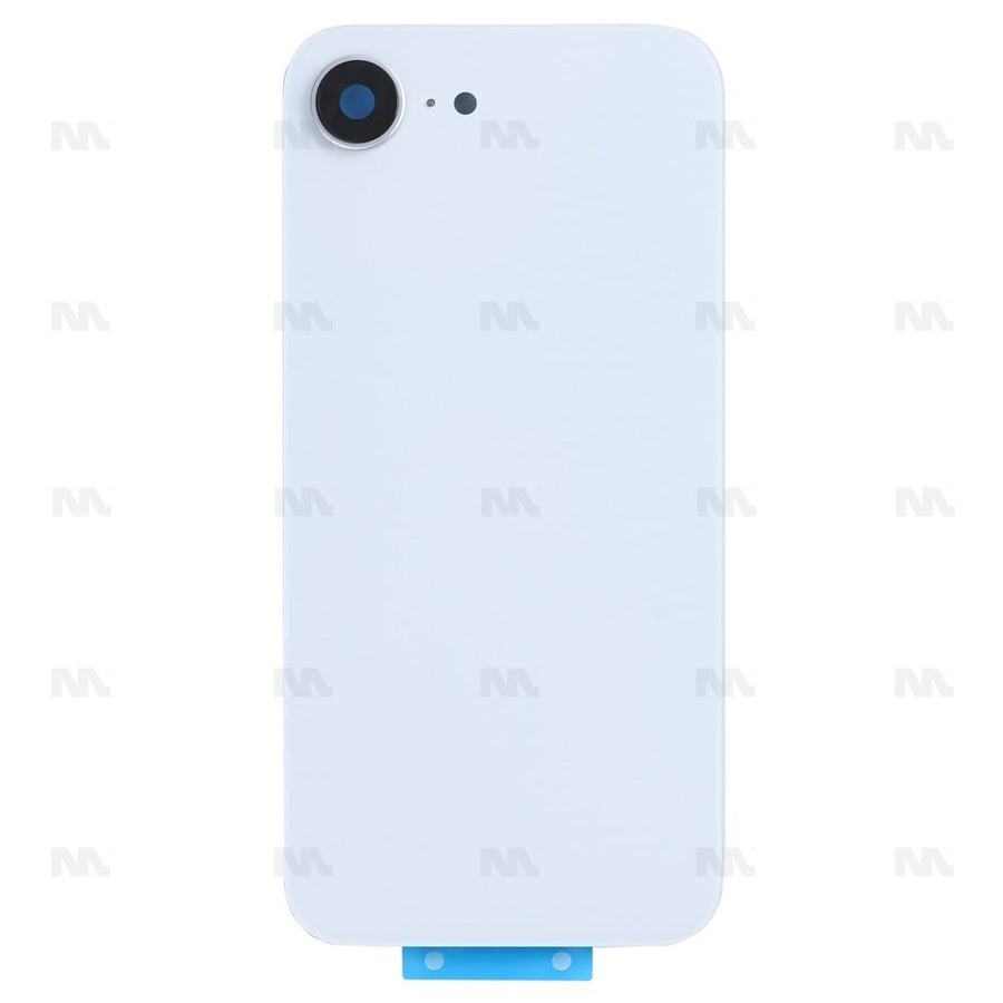 Vitre Arrière sans NFC, cadre de caméra agrandi – Compatible avec Apple iPhone 16e – Blanc