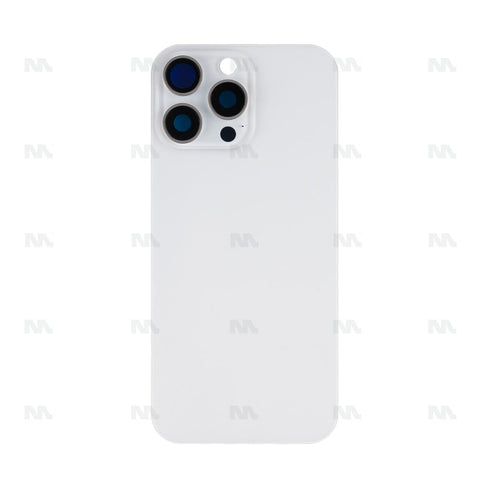 Vitre Arrière sans NFC pour Apple iPhone 16 Pro Max, bloc complet de l'appareil photo agrandi en titane blanc Compatible