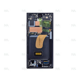 Chassis + Ecran Officiel Service Pack + Vitre pour Samsung Galaxy S23 Ultra S918B - Phantom Black