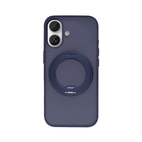 Coque Rixus SnapGrip 360 avec Anneau Support pour Apple iPhone 16 - Bleu