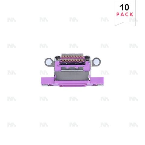 Connecteur de charge rose (10 pièces) pour Apple iPhone 16, 16 Plus