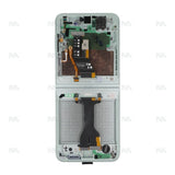 Chassis + Ecran Officiel Service Pack + Vitre pour Samsung Galaxy Z Flip6 F741B - Menthe