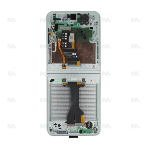 Chassis + Ecran Officiel Service Pack + Vitre pour Samsung Galaxy Z Flip6 F741B - Menthe