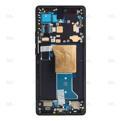 Chassis + Ecran LCD complet pour Motorola Edge 40 Pro (XT2301) (5D68C22010 / 5D68C21986) - Interstellar Black