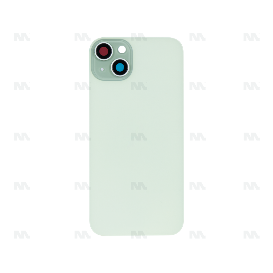 Vitre Arrière sans NFC, cadre d'appareil photo agrandi Vert Compatible pour Apple iPhone 15 Plus