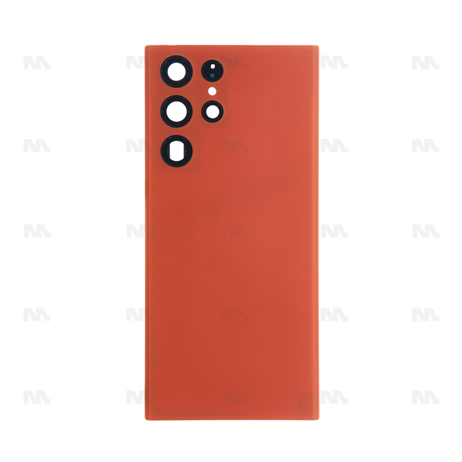 Vitre arrière pour Samsung Galaxy S22 Ultra S908B - Rouge - OEM