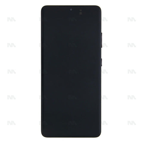 Chassis + Ecran LCD + Vitre pour Samsung Galaxy S21 Ultra 5G G998B Phantom Black Pre - Assembled