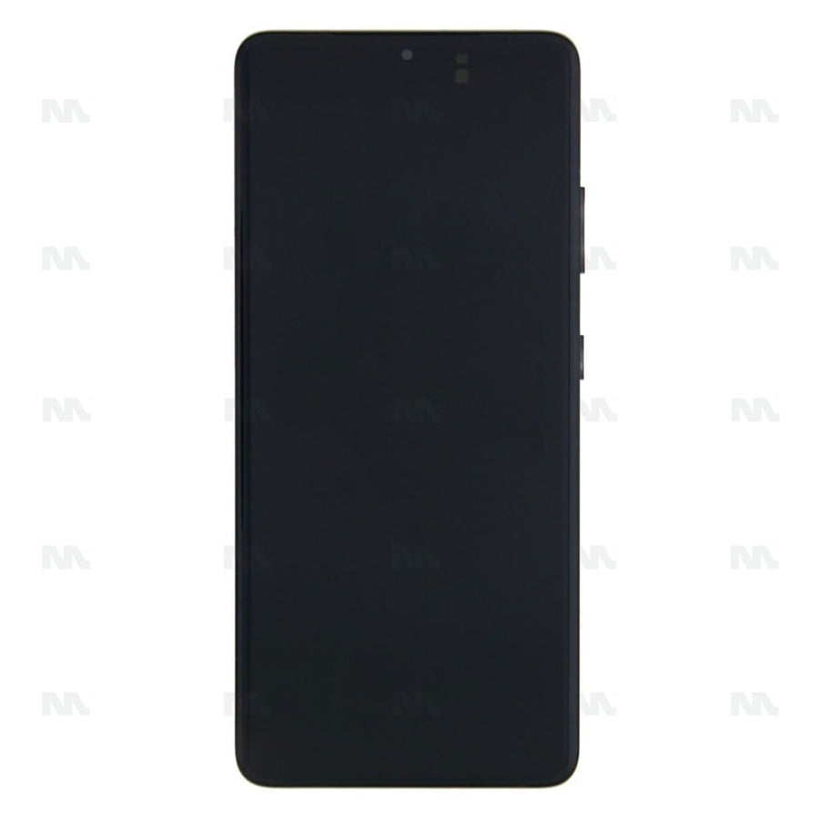 Chassis + Ecran LCD + Vitre pour Samsung Galaxy S21 Ultra 5G G998B Phantom Black Pre - Assembled