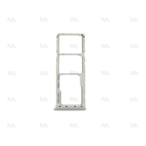 Support de carte SIM argenté OEM pour Samsung Galaxy A50 A505F, A30 A305F, A20 A205F