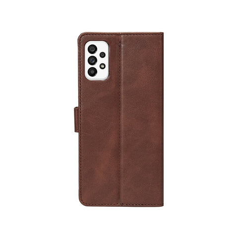 Rixus Bookcase pour Samsung Galaxy A33 5G Marron