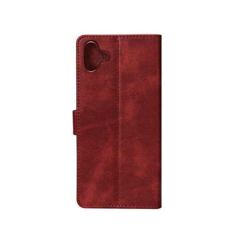 Bibliothèque Rixus pour Samsung Galaxy A04e rouge foncé