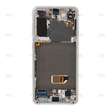 Écran complet sur châssis Service Pack pour Samsung Galaxy S21 5G G991B - Blanc Phantom