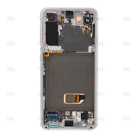 Écran complet sur châssis Service Pack pour Samsung Galaxy S21 5G G991B - Blanc Phantom