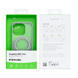 Coque Rixus SnapGrip 360 avec Anneau Support pour Apple iPhone 16 Pro Max - Blanc