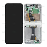 Chassis + Ecran Officiel Service Pack + Vitre pour Samsung Galaxy Z Flip7 FE F761B - Blanc